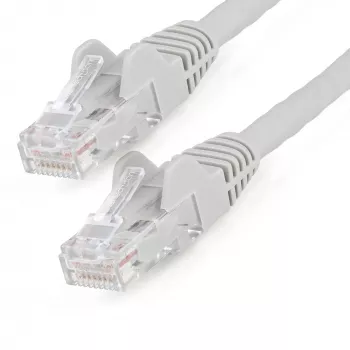 StarTech.com cablu Ethernet CAT6 10m – LSZH (Low Smoke Zero Halogen) – 10 Gigabit 250MHz 100W PoE RJ45 10GbE UTP cablu patch de rețea fără agățare cu relief de tensiune – gri, CAT 6, ETL Verified, 24AWG