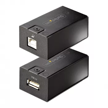 StarTech.com Prelungitor USB 2.0 de 150 m (492 ft) prin cablu Ethernet Cat5e/Cat6, prelungitor USB alimentat extern prin cablu RJ45/de rețea, prelungitor/adaptor USB prin cablu Ethernet