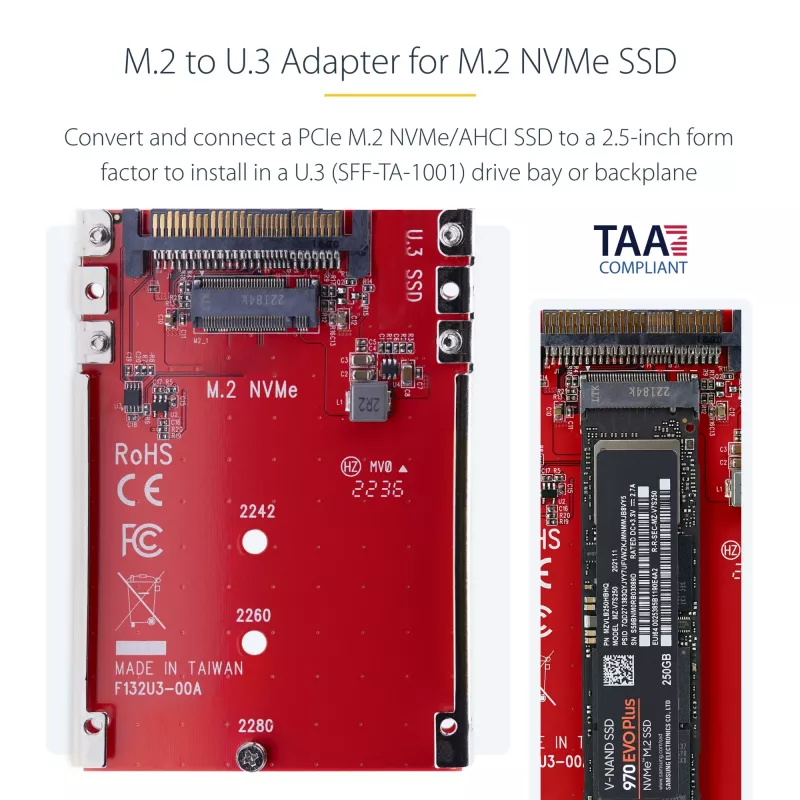 StarTech.com Placă de interfață/adaptor 1M25-U3-M2-ADAPTER intern M.2