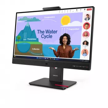 Monitor Lenovo ThinkVision T24D-4v, 60,5 cm (23,8 inch), 1920 x 1080 pixeli, Full HD, LED, 6 ms, negru