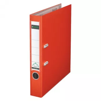 Leitz 180° Binder cu pârghie plastic 50 mm inel A4 roșu