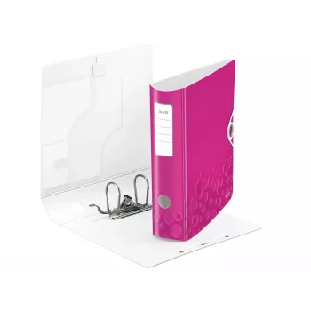 Mapă cu pârghie Leitz Active PP WOW A4/80mm, A4, Polyfoam, roz, 500 file, 80 g/m², 8,2 cm