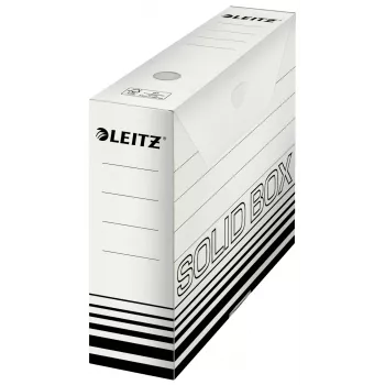 Cutie de arhivare Leitz 61270001 din carton, neagră, albă