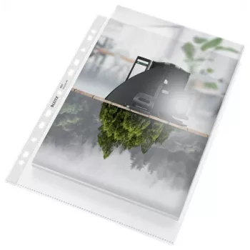 Buzunar Leitz Recycle A4 Maxi, 210 x 297 mm (A4), transparent, polipropilenă (PP), mat, portret, 0,1 mm