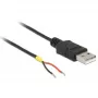 Cablu DELOCK USB 2.0 Type-A tată > 2x capete de cablu libere