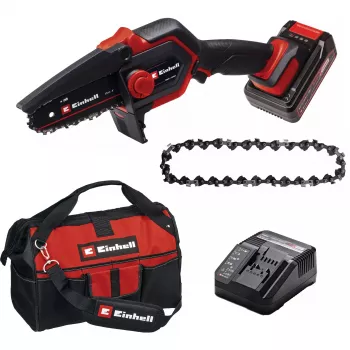 Ferăstrău cu lanț de tăiere fără fir Einhell GE-PS 18/15 Li 18 V Li-ion 2,5 Ah, bară de ghidare 150 mm