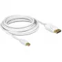 Cablu DisplayPort DeLOCK 83483 Mini DisplayPort 3 m alb