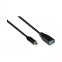 Good Connections 2811-OTG - 0,1 m - USB C - USB A - USB 3.2 Gen 1 (3.1 Gen 1) - 5000 Mbit/s - negru