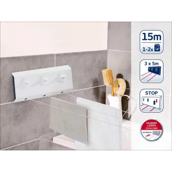 Uscător de rufe de perete Leifheit Rollfix Triple 150 Longline (83107)