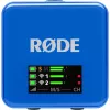 Microfon Rode Wireless Go III albastru — sistem lavalier wireless compact