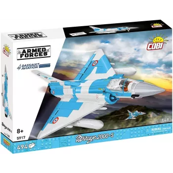 Set de construcție Cobi Mirage 2000-5F, seria Armed Forces, 495 piese, scară 1:48