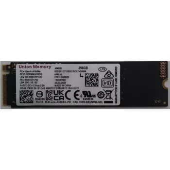 SSD intern M.2 PCIe NVMe, Lenovo 256 GB, MPN 5SS1D71750