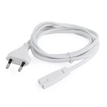 Cablu de alimentare Gembird PC-184/2-W — 1,8 m, ștecher Type-C la cuplaj C8, alb