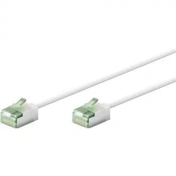 Cablu patch Goobay 74361 Cat 8.1 U/FTP slim, alb, 2 m