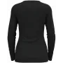 Tricou damă Odlo BL TOP guler rotund l/s MERINO 200, mărimea S, negru
