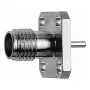 Conector mamă Telegärtner SMA montaj pe panou cu flanșă Z29, auriu, set de 5