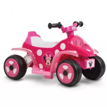 Quad electric pentru copii HUFFY Minnie Mouse Model 19073W, ATV pentru copii cu baterie