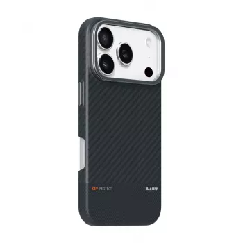 Laut Kev Protect - husă cu suport pentru iPhone 17 Pro compatibilă cu MagSafe (negru)