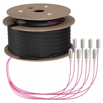 Cablu trunk EFB U-DQ(ZN)BH OM4 8G (1x8) SC-SC 200 m Dca LSZH