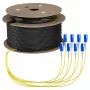 Cablu trunk EFB U-DQ(ZN)BH OS2 8E (1x8) SC-SC 100m Dca LSZH G657A1