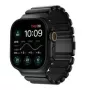Brățară NOMAD Stratos din titan pentru Apple Watch 49mm cu FKM (titan negru, FKM negru)