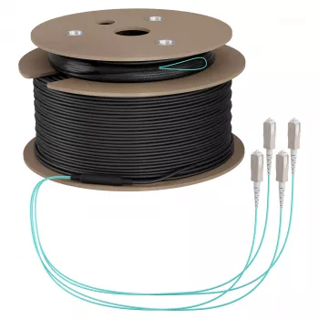 Cablu trunk EFB U-DQ(ZN)BH OM3 4G (1x4) SC-SC 80m Dca LSZH