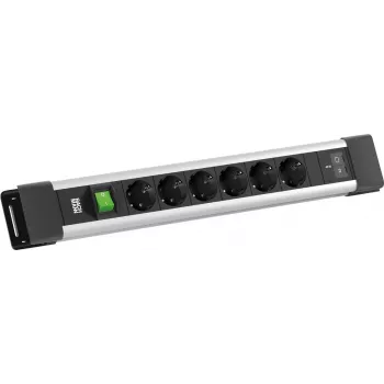 BACHMANN CONNECTUS 6xCEE7/3 1x întrerupător, 1xUSB C/C 45W L=2,0m CEE7/7 gri (BM0022770)