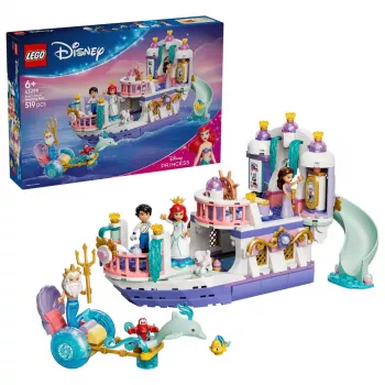 LEGO Disney 43299 Barca de nuntă regală a lui Ariel (519 piese)