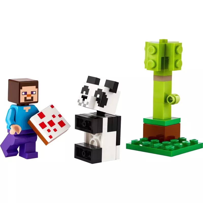 LEGO Minecraft Steve și puiul de panda 30672, pungă