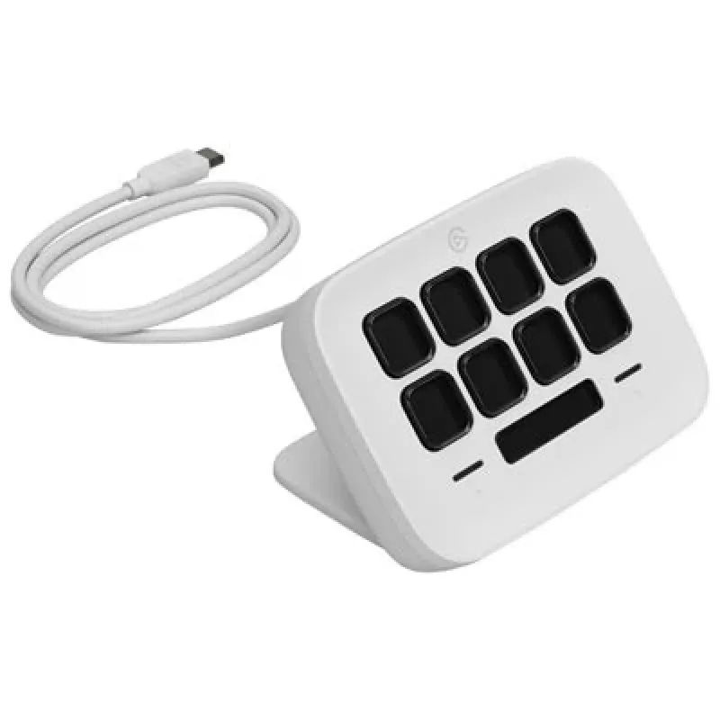 Controller programabil Stream Deck Neo Elgato cu 10 butoane, alb