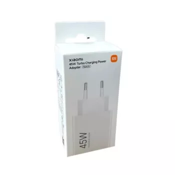 Adaptor de alimentare Xiaomi BHR07SLEU 45W Turbo Charging, USB-A, HyperCharge, ștecher EU, alb