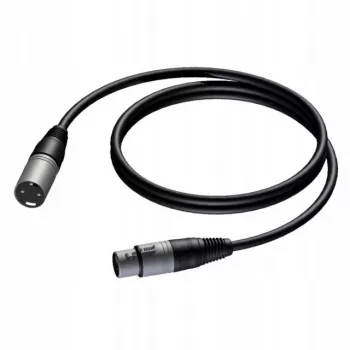Cablu Procab XLR tată la XLR mamă 1,5 m — cablu simetric de microfon/audio