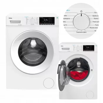 Amica WA5S714ALiSH freestanding front-load washing machine, 7 kg, 1400 rpm, energy class A, White