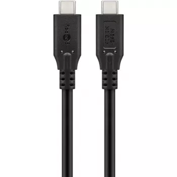 Cablu USB-C Goobay 74182 USB4, 40 Gbit/s, 240 W Power Delivery, 0,5 m, negru
