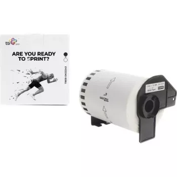 TB Print TBEB-DK22243 label roll for Brother, 102 mm x 30.48 m, black on white