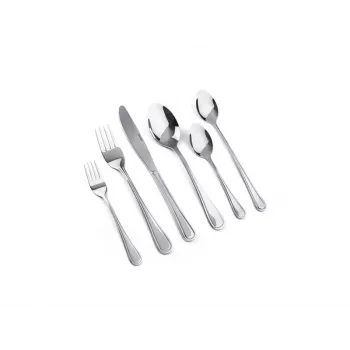Set de tacâmuri LAMART LT5006 — 48 buc., set de tacâmuri din oțel inoxidabil, include linguri, cuțite, furculițe, lingurițe, furculițe de desert, linguri lungi