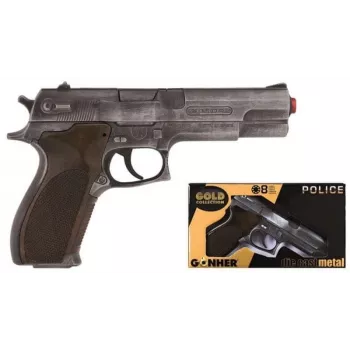 Pistol de poliție din metal Gonher 45/1 (jucărie)