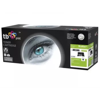 TB TB-DR3300N drum unit compatible with Brother DR3300, 30000 pages, Black