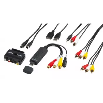 Captură audio/video Gembird UVG-002 (video composite/RCA stereo/SCART-S-Video, USB 3.0)
