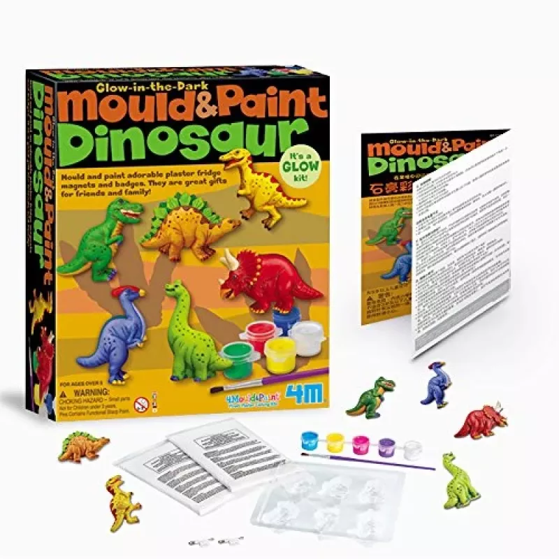 Turnări de gips 4M, dinozauri