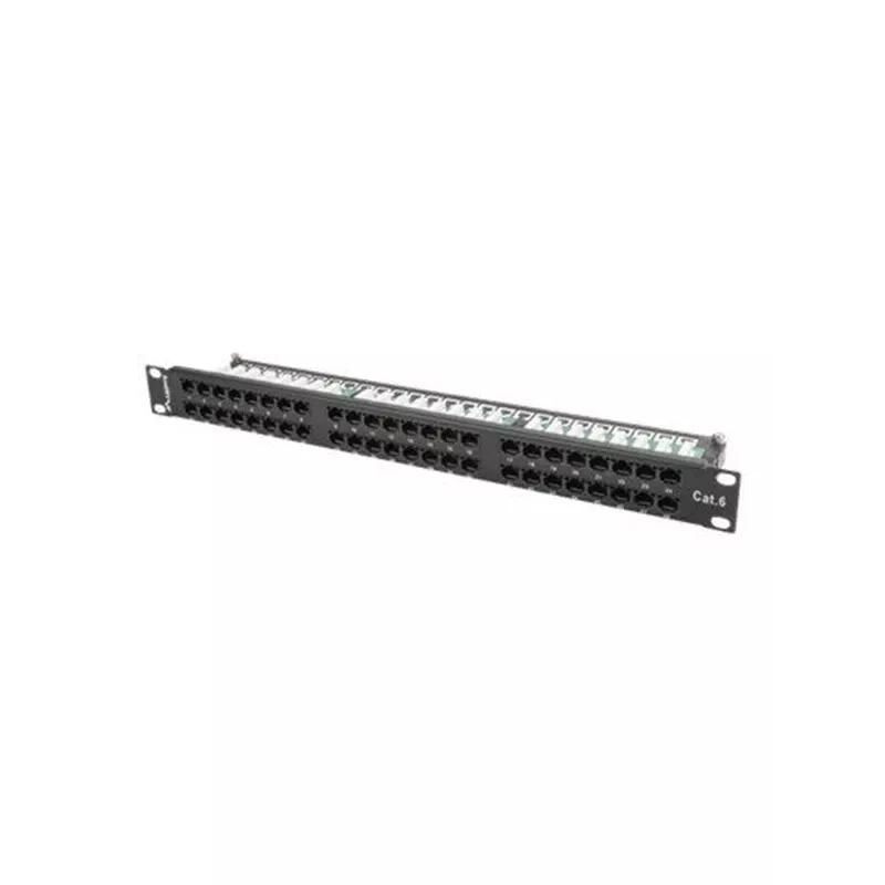 Lanberg PPU6-1048-B - Patch panel - 1U - 19