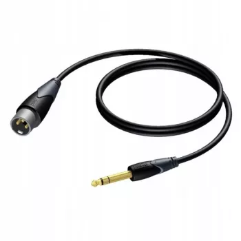 Cablu audio Procab XLR tată la jack 6,3 mm (1/4 inch) tată, stereo, 3 m