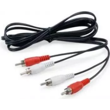 Cablu audio Equip 147094 2,5 m 2 x RCA negru