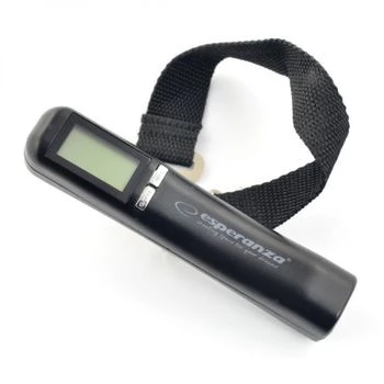 Cântar electronic de bagaje Esperanza ETS001, până la 50 kg, negru