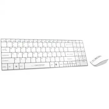 Set tastatură și mouse Esperanza Liberty EK122W, alb