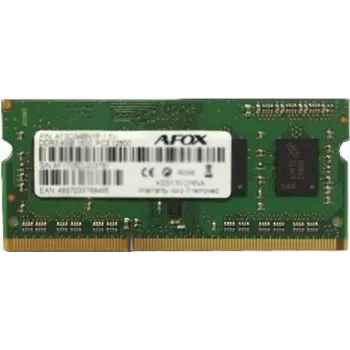 Memorie laptop SO-DIMM DDR3 AFOX 8 GB 1333MHz 1.35V Single Channel 1x8GB