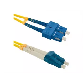 Qoltec - cablu patch - Single-mode SC/UPC (M) la Single-mode LC/UPC (M) - 1 m - fibră optică - Duplex - 9 / 125 micrometri - G.652D -