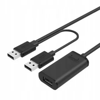 Cablu prelungitor activ USB 2.0, 20m; Y-279