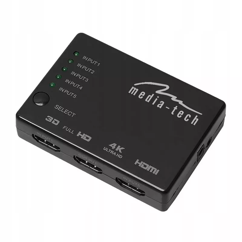 Switch HDMI Media-Tech MT5207 5x, 4K