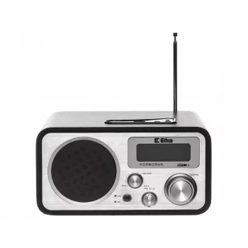ELTRA Kormoran FM/LW Desktop Radio with USB MP3 Playback, Brown